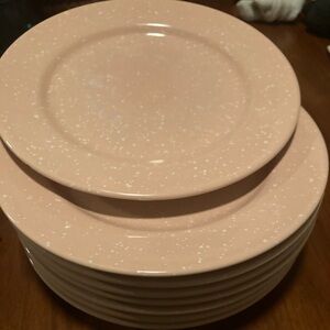 Signature Housewares Inc. pink small plates - set 8